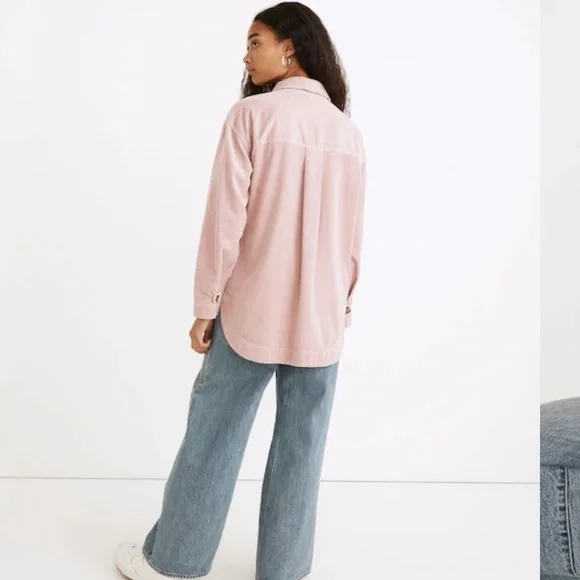 Madewell Blush Corduroy Jacket Corduroy Yorkway Shirt-Jacket size XS fall wear - Picture 3 of 12